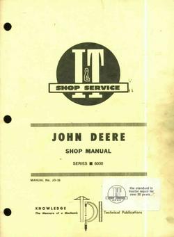 John deere i&t shop manual series 6030 tractor tractors