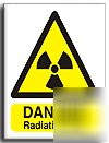 Radiation risk sign-semi rigid-200X250MM(wa-126-re)