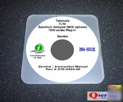 Tektronix tek 7L14 service - ops manual cd +
