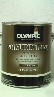 1 gal. of olympic oil based polyurethane - semi-gloss