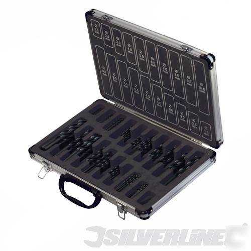 170PK hss metric drill bit set kit & case