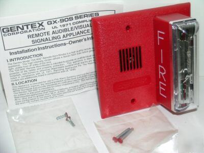 Gentex GX90S-4-15/75WR mini-horn strobe 24VDC 15/75 red