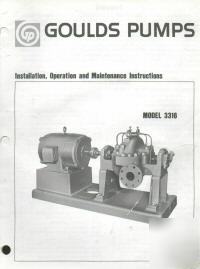 Gould pump 3316 installation maintenance manual