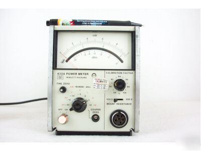 Hewlett packard hp 432A power meter option 001