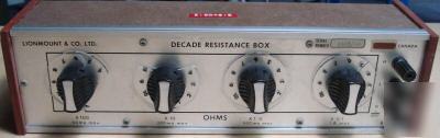 Lionmount decade resistance box . KF1 .