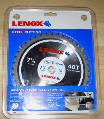 New lenox steel cutting saw blade 7 -1/4