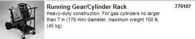 New miller 770187 running gear/cylinder rack - 