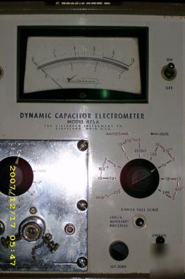 Victoreen 475A dynamic capacitor electrometer **rare**