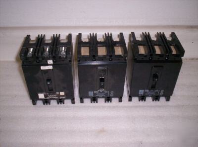 Westinghouse 60 amp 3 pole circuit breaker lot of 3