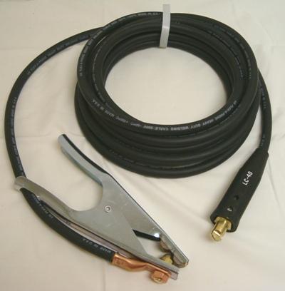 1/0 welding cable lead 25 foot negative lead & clamp