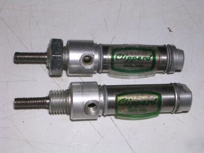 (2) used clippard air cylinders, 1/2