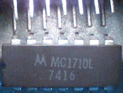 (5) MC1710L sense amplifiers/single voltage comparators