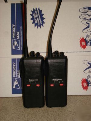 2 motorola radius SP50 uhf 2 ch racing police radios 