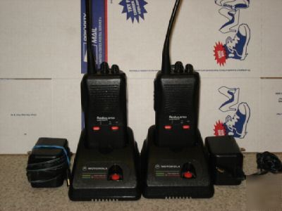 2 motorola radius SP50 uhf 2 ch racing police radios 