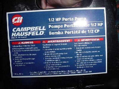 Hausfeld 1/2 hp castiron utility pump mib