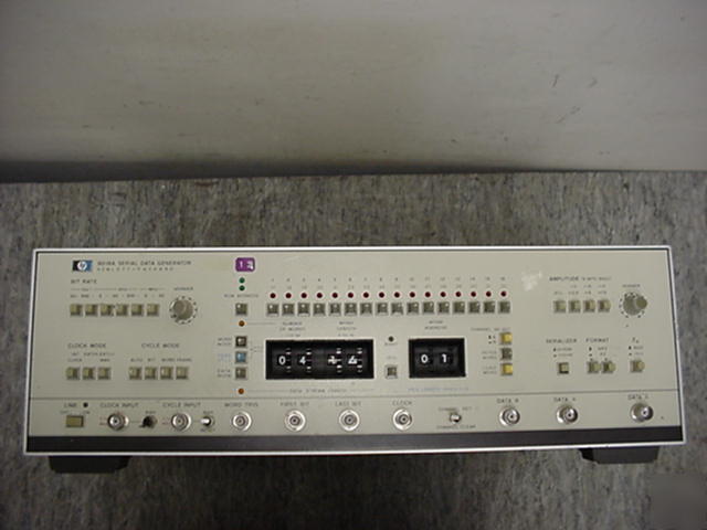 Hewlett packard hp 8018A serial data generator 