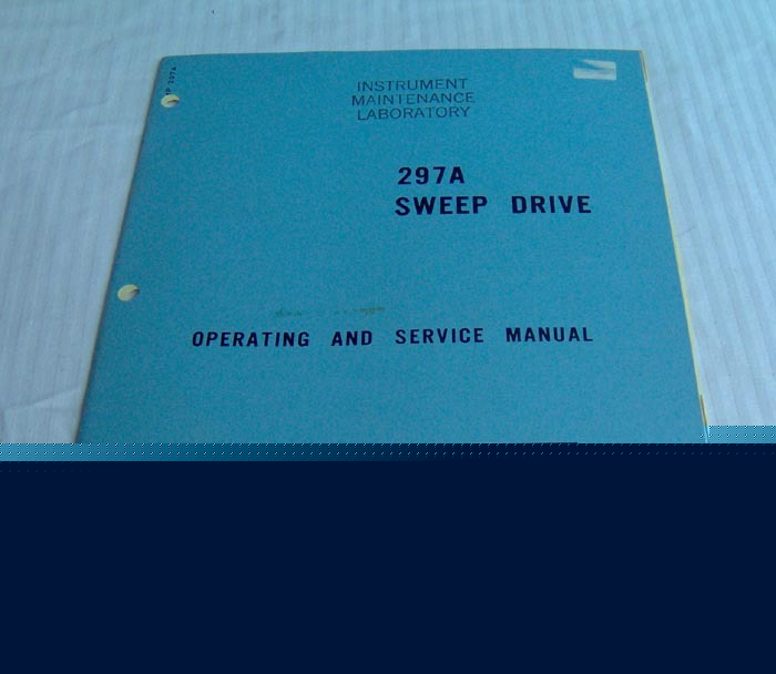 Hp 297A sweep drive operating & service manual []