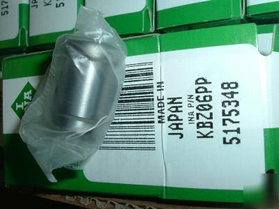 Ina linear bearings, 3/8 id, 5/8 od, 7/8 lg, lot of 4