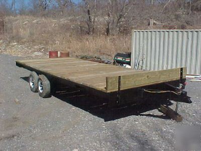 New tandem axel trailer 8X20 hay hauler deck no 