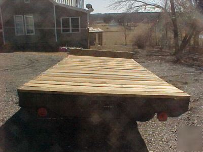 New tandem axel trailer 8X20 hay hauler deck no 