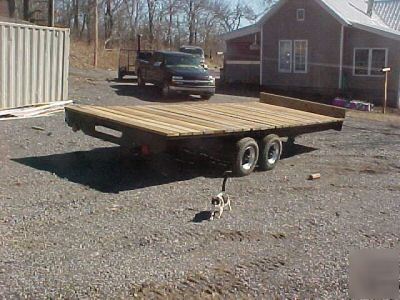 New tandem axel trailer 8X20 hay hauler deck no 