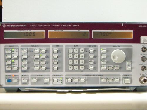 R&s SMHU58 signal generator, 100 khz - 4.320 ghz