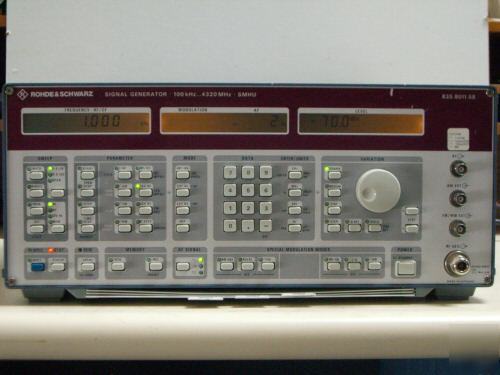 R&s SMHU58 signal generator, 100 khz - 4.320 ghz