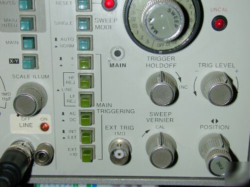 Hp 1725A 275MHZ 2-channel analog oscilloscope working