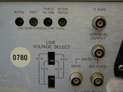 Hp 1725A 275MHZ 2-channel analog oscilloscope working