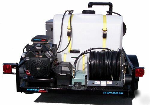 American jetter 10 @ 3000 trailer sewer drain cleaner 