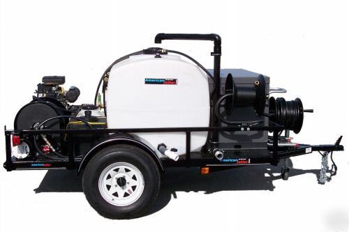 American jetter 10 @ 3000 trailer sewer drain cleaner 