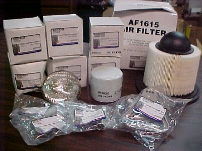 Lot of fork lift filters fittings frame hand bulbs