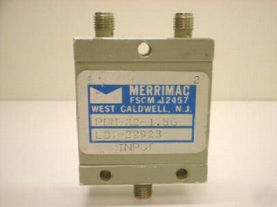 Merrimac pdm-22-1.5G 1-2 ghz 2-way wilkinson divider