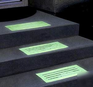 New glowing stair treads/mats set of four glow safety 