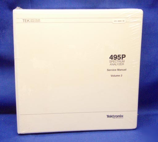 Tektronix 495P spectrum analyzer service manual V2