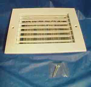 Titus return air/heat register/grille 350RL 8 x 6