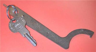 Locksmith ilco unican kaba key & wrench push button