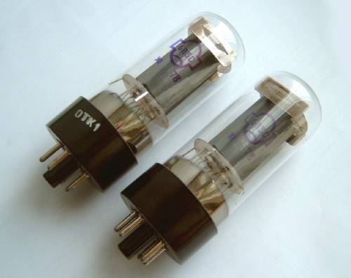 New nos 6L6GT= 6P3S audio black plate tubes qty=2. 