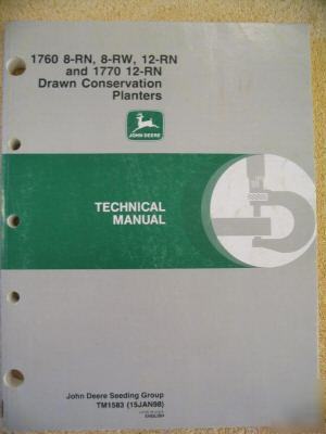 John deere 1760 1770 conservation planter tech manual