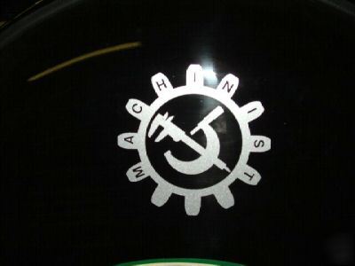 Machinist logo decal sticker - micrometer caliper