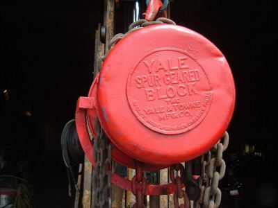 1.5 ton chain fall hoist yale motor bb lift engine shop