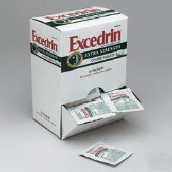 Pain relievers - excedrin ex - 50 packs/box - one box