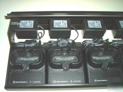 1 motorola SP21/SP10 gang charger or 6 single chargers