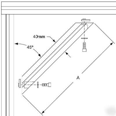 8020 aluminum 45 degree support 40 s 40-2545 n