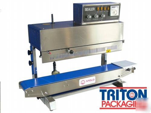 Apolo S900 - continuous vertical band sealer +coder 