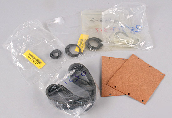 Assorted lot: minster bucher acme gaskets o-rings, belt