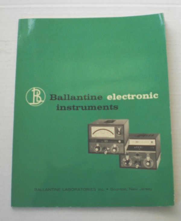 Ballantine electronic instruments catalog 1967 $5 ship