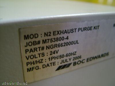 Boc edwards N2 exhaust purge kit NGR662000UL