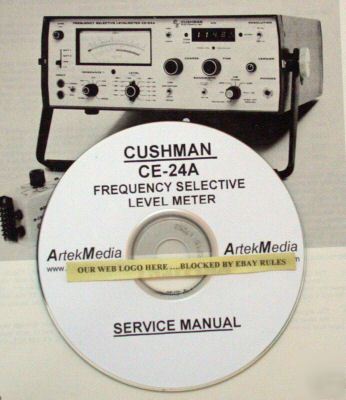 Cushman ce-24A freq. selective meter service manual