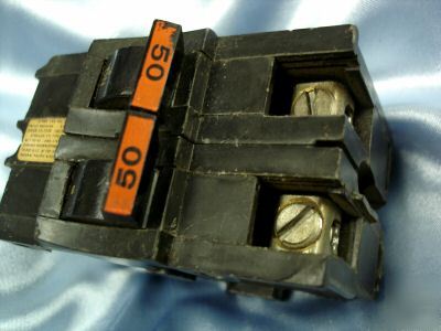 Federal pacific 2 pole 50 a circuit breaker 